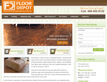 Tablet Screenshot of floordepots.com